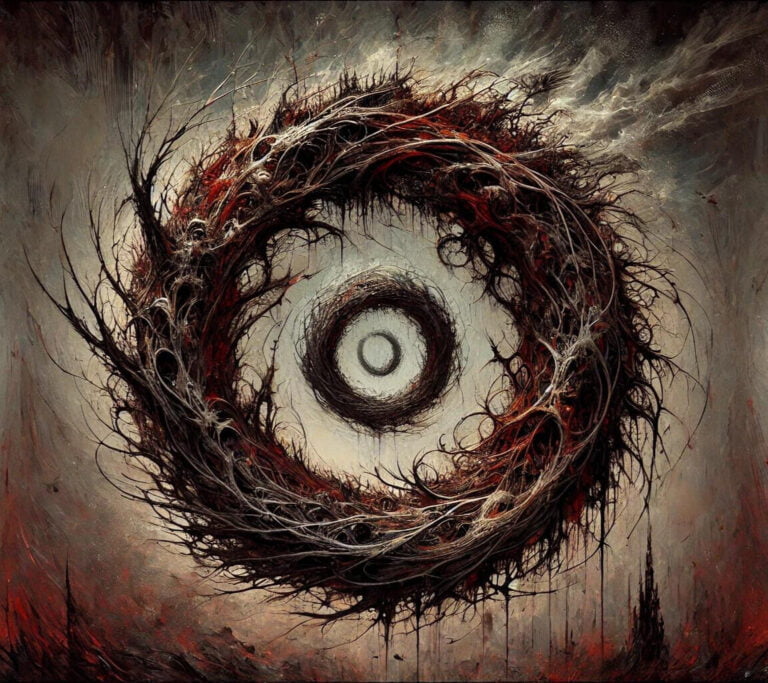 Symbolic representation of the Seventh Circle in Dante's Inferno.